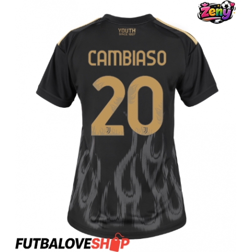 Dres Juventus Andrea Cambiaso #20 Tretina pre Ženy 2026-27 Krátky Rukáv